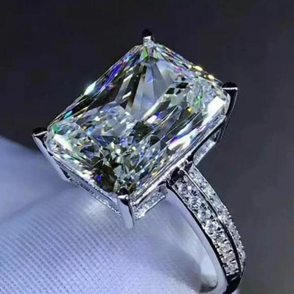 NEW 925 STERLING SILVER HALO RING - Picture 1 of 4